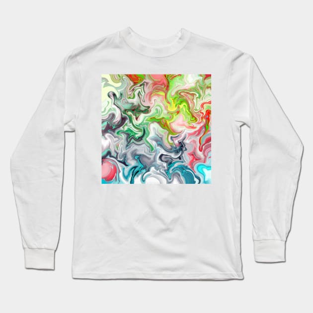 Near - Original Abstract Design Long Sleeve T-Shirt by artsydevil